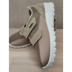 Obuv dámska ortopedická lycra suchý zips béžová...